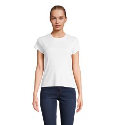 SARA WOMEN'S RIBBED T-SHIRT Personalizada 7S04814