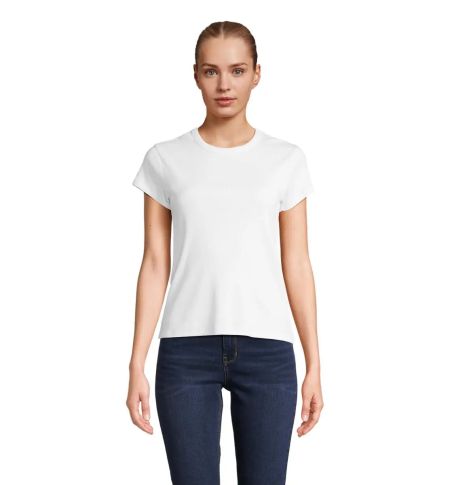 SARA WOMEN'S RIBBED T-SHIRT Personalizada 7S04814