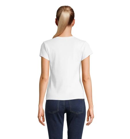 SARA WOMEN'S RIBBED T-SHIRT Personalizada 7S04814