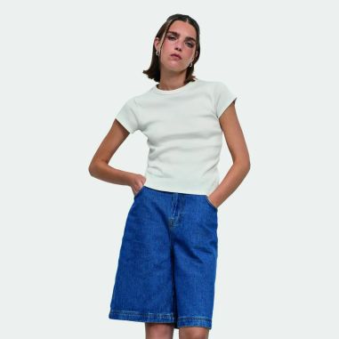 SARA WOMEN'S RIBBED T-SHIRT Personalizada 7S04814