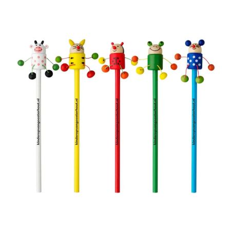 Lápiz de Madera de Tilo con Animalito Surtido | Goodie