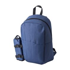 Mochila nevera poliéster con bolsillo botella | Goodie