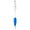 Bolígrafo blanco con empuñadura de color (tinta azul) Personalizado - Imagen 24