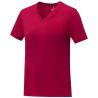 Camiseta de Manga Corta con Cuello en V en Algodón para Mujer Personalizada 638031 - Imagen 12