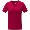 Camiseta de Manga Corta con Cuello en V en Algodón para Mujer Personalizada 638031 - Imagen 14
