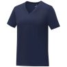 Camiseta de Manga Corta con Cuello en V en Algodón para Mujer Personalizada 638031 - Imagen 18