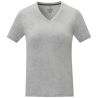 Camiseta de Manga Corta con Cuello en V en Algodón para Mujer Personalizada 638031 - Imagen 26
