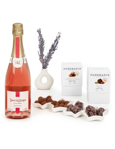 Comprar Caja (Lote) de Navidad Gourmet con Corpinnat Rosé y Dulces