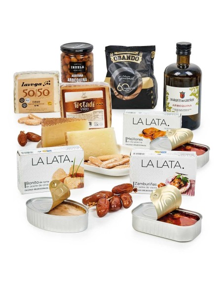 Comprar Cesta de Navidad Gourmet Quesos y Conservas sin Alcohol
