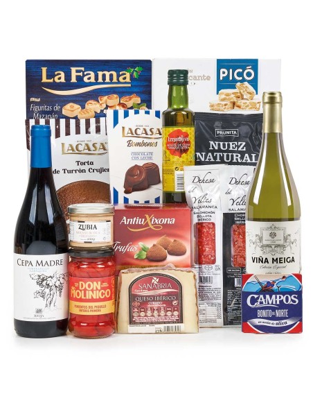 Cesta de Navidad Sin Gluten 225 Regalo Gourmet Seguro para Celíacos