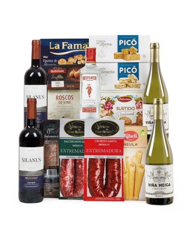 Comprar Lote de Navidad 8 con Ibéricos, Vinos y Ginebra