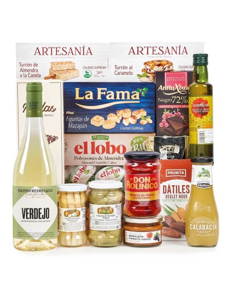Lote Cesta de Navidad vegana para veganos y vegetarianas