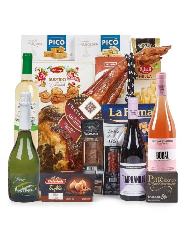 Lote Jamonero 19 – Paleta de Teruel y Vinos