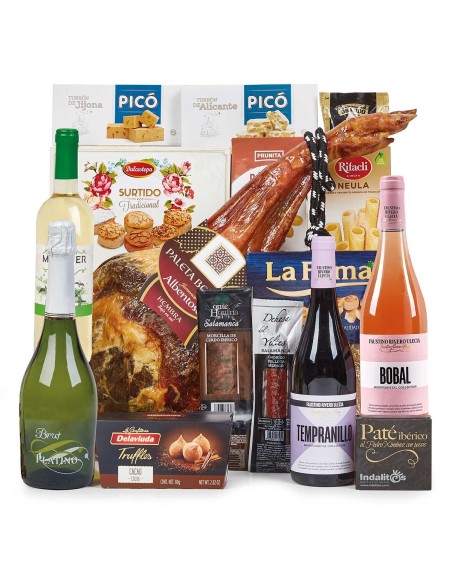 Lote Jamonero 19 – Paleta de Teruel y Vinos