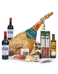 Caja lote jamonera de navidad para empresas Jamón Duroc Gran Reserva
