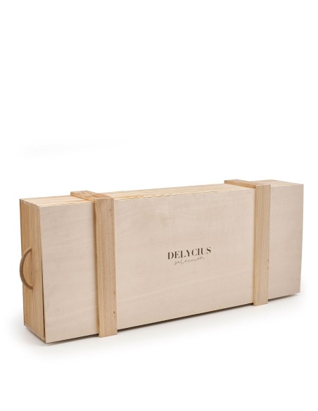 Caja de Madera 33 con Jamón 5J Bellota