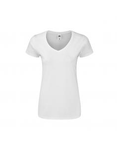 Camiseta Mujer Blanca Iconic V-Neck - Imagen 1