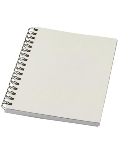 Cuaderno con espiral A6 a color de material reciclado "Desk-Mate®"