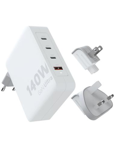 Cargador de viaje de 140 W con cable USB-C PD de 240 W "Xtorm XVC2140 GaN Ultra"