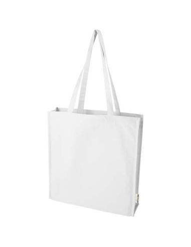 Bolsa Tote algodón reciclado 100% GRS con refuerzos de 270 g/m² "Florida" 14L