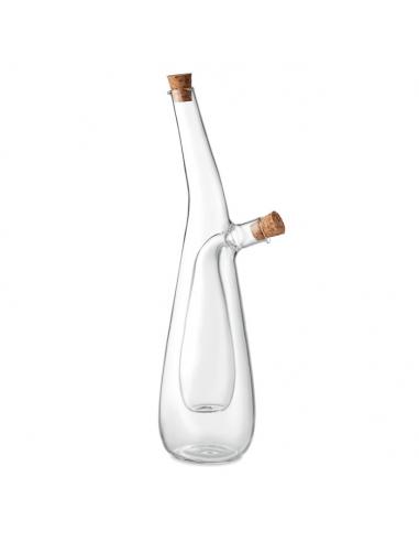 Botella cristal aceite vinagre - Imagen 1