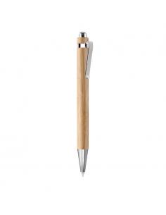 Bolígrafo automático de bambú - Imagen 1