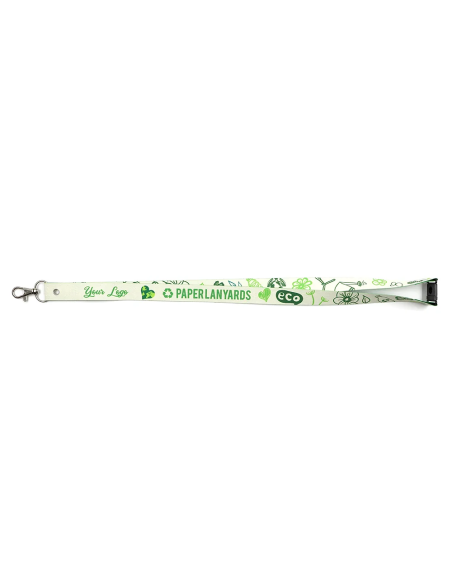 Lanyard de papel con cierre de seguridad