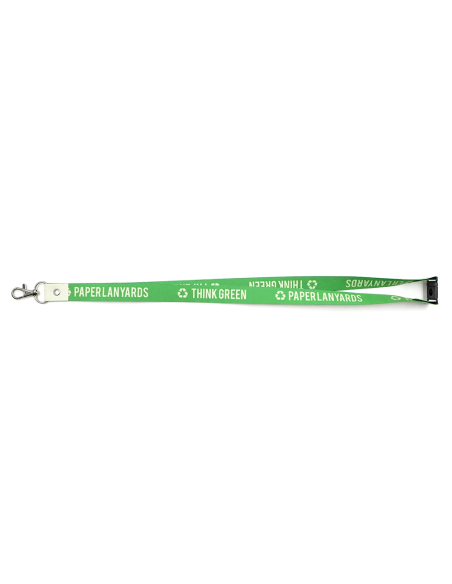 Lanyard de papel con cierre de seguridad