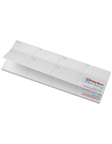 Libreta con notas adhesivas de material reciclado con planificador impreso "Sticky-Mate®"