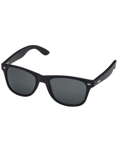 Gafas de sol de bambú con revestimiento en negro "Arlo"