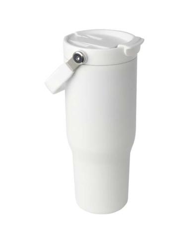 Vaso con aislamiento al vacío de cobre de acero inoxidable reciclado certificado RCS de 900 ml y con tapa de doble función "Bron