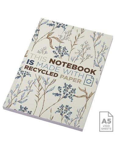 Libreta A5 de tapa blanda con 100 hojas de papel reciclado "Novella Austen"