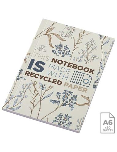 Libreta A6 de tapa blanda con 50 hojas de papel reciclado "Novella Austen"