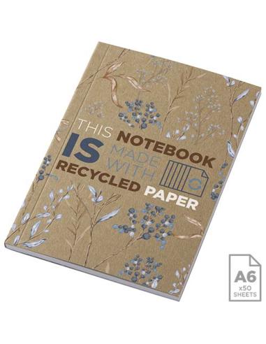 Libreta A6 de tapa blanda craft con 50 hojas de papel reciclado "Novella Austen"