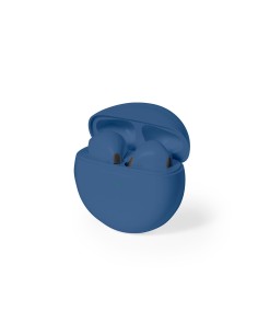 Estuche de carga de los auriculares Bluetooth personalizados en color azul