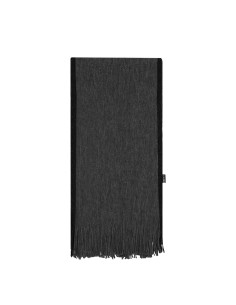 Bufanda de poliéster RPET personalizada en negro, extendida
