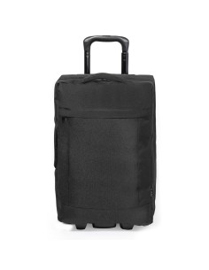 Trolley de RPET personalizado en negro, vista frontal recta