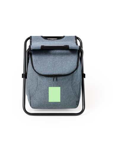 Silla plegable con nevera integrada personalizada con logo en verde