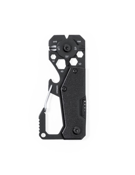 Multiherramienta de aluminio con 13 funciones personalizada con el gancho extendido
