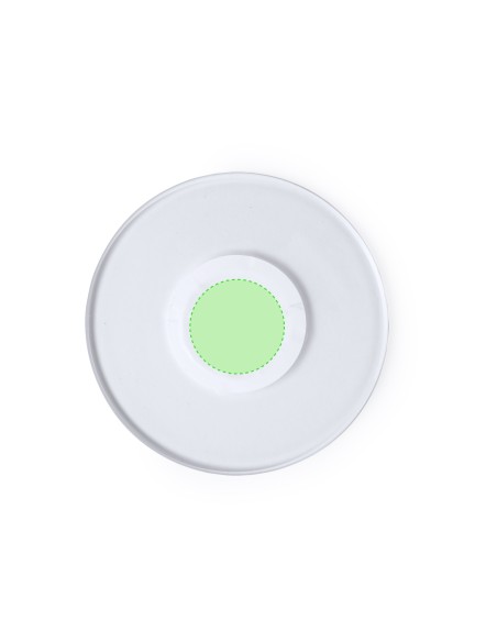 Posavasos de acrílico con 6 LEDs personalizado, zona de impresión marcada, vista pequeña
