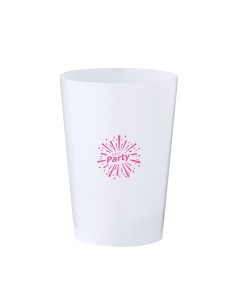 Vaso iluminado de 340 ml personalizado, encendido en color azul