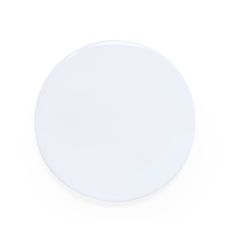 Pin blanco con imperdible personalizado, vista de perfil