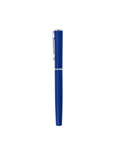 Roller de capucha de aluminio bicolor con tinta gel personalizado en color azul marino