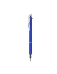Bolígrafo multicolor con función de portaminas personalizado en color azul marino opaco