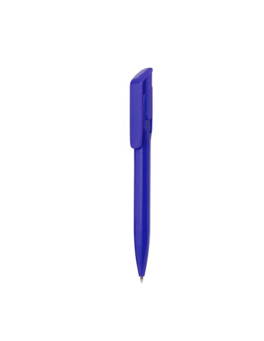 Bolígrafo con clip plano para marcaje de precisión personalizado en color azul marino