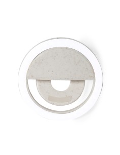 Anillo de luz LED de caña de trigo para smartphone personalizado, vista de perfil