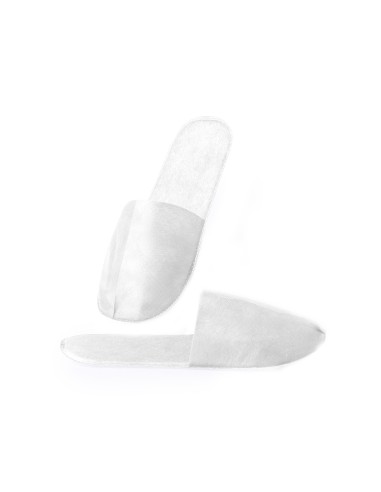 Zapatillas desechables blancas de non-woven para un solo uso
