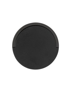 Cargador inalámbrico magnético con soporte personalizado en color negro, vista completa