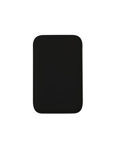 Power bank ultra compacto de 5000 mAh personalizado en color negro, vista completa