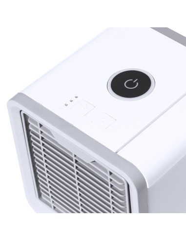 Mini aire acondicionado portátil con depósito de hielo personalizado, vista de perfil